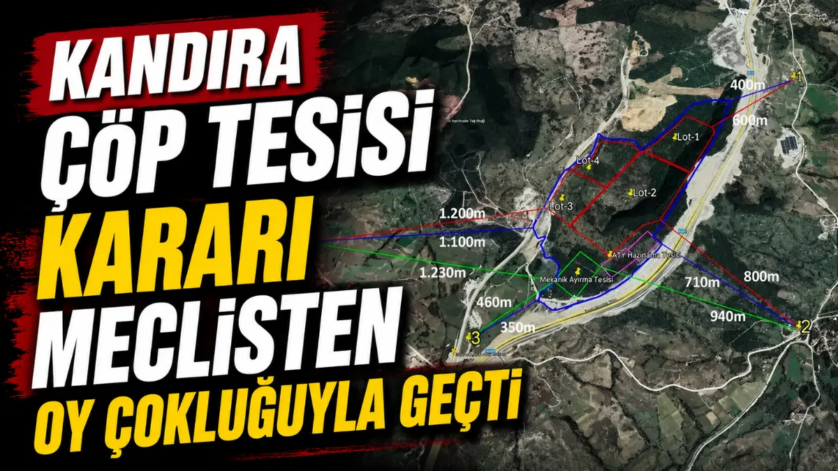 Kocaeli Büyükşehir Belediyesi’nin Kandıra’da planladığı atık bertaraf ve düzenli depolama
