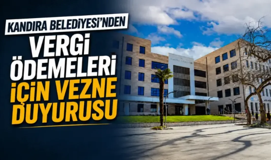 Kandıra Belediyesi’nden vezne duyurusu Kandıra Belediyesi, vatandaşların vergi ödemelerinde mağduriyet yaşamaması amacıyla Kurban Bayramı