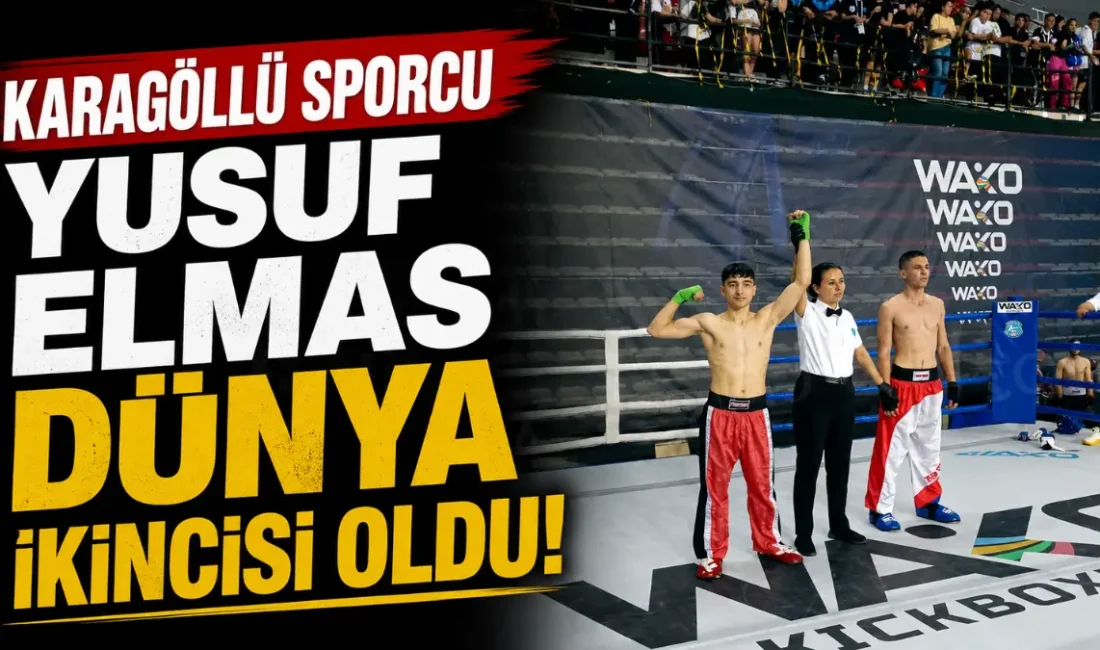 Karagöllü Köyü’nden Yusuf Elmas, katıldığı WAKO World Cup Dünya Şampiyonası’nda
