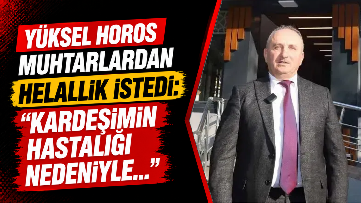 Kandıra Muhtarlar Derneği Başkanı Yüksel Horos, derneğin gerçekleştireceği başkanlık seçimi