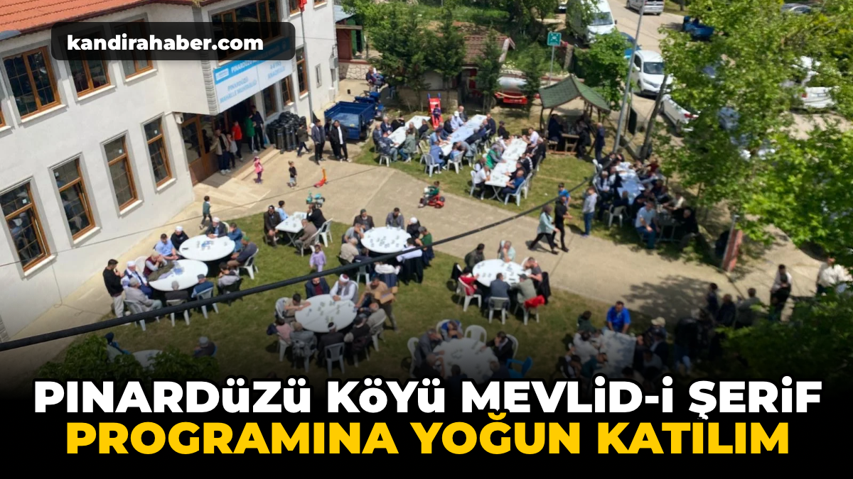 Pınardüzü Köyü Mevlid-i Şerif programı, Kurban Bayramı'nın üçüncü gününde yoğun