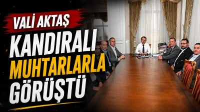 Kandıra mahalle muhtarları, Kocaeli Valisi İlhami Aktaş’ı ziyaret etti. Türkiye