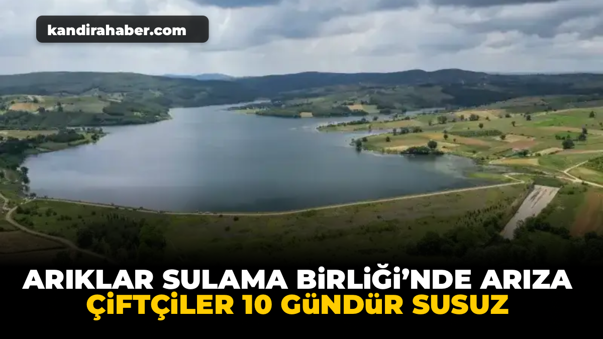 Kandıra'da Arıklar Sulama Birliği'nde meydana gelen arıza nedeniyle çok sayıda