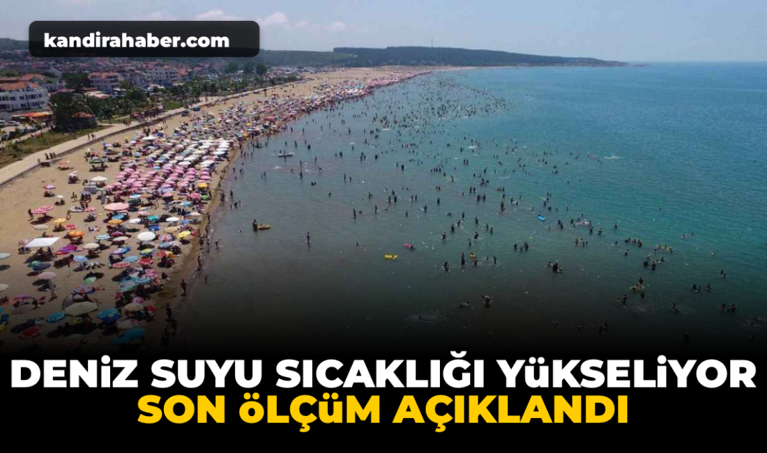 Kandıra sahillerinde deniz suyu sıcaklığı 15 Haziran 2026 tarihinde 19.2