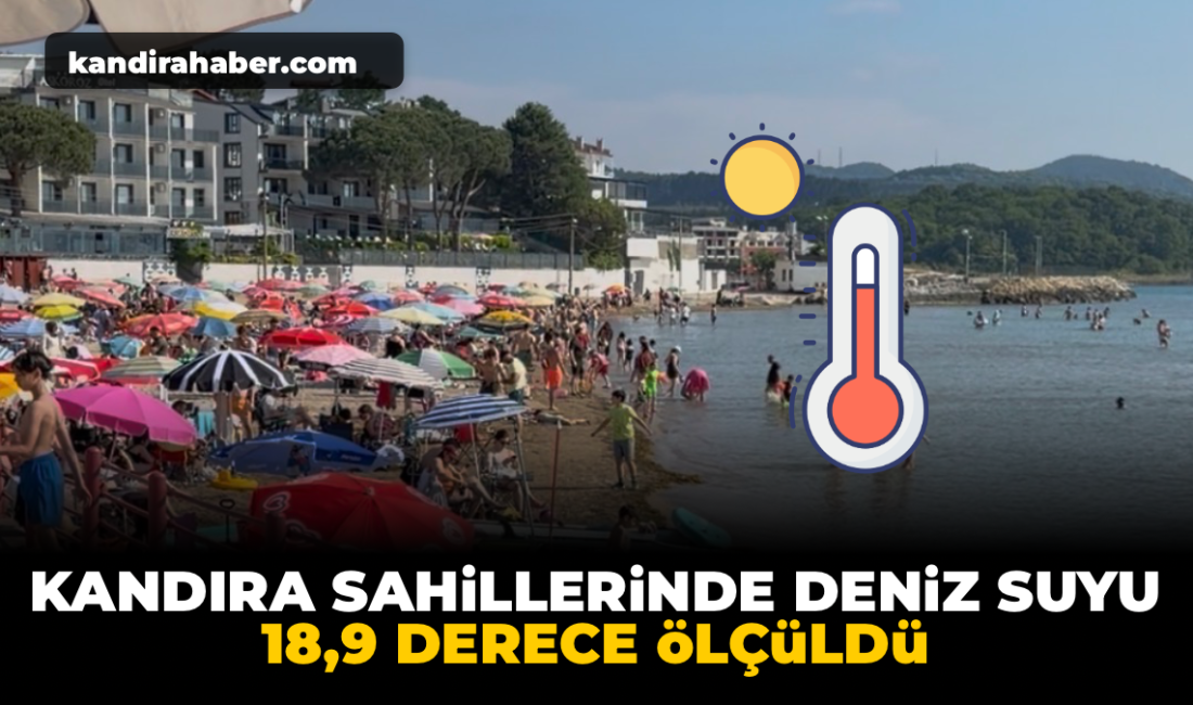 Kandıra sahillerinde deniz suyu sıcaklığı 18,9 dereceye ulaştı Kandıra sahillerinde deniz suyu sıcaklığı bugün 18,9 derece olarak ölçüldü.