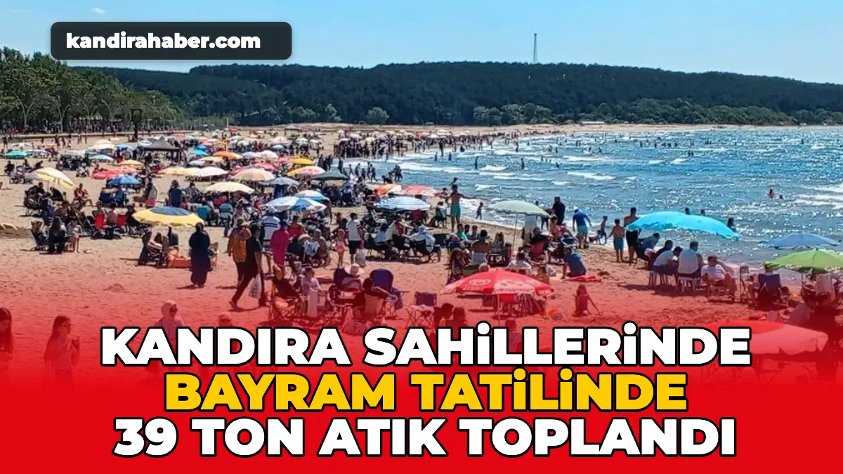 Kurban Bayramı boyunca binlerce ziyaretçiyi ağırlayan Kandıra sahillerinde, Büyükşehir Belediyesi