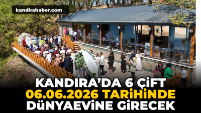 Kandıra Belediyesi'nin düzenlediği özel organizasyonda 6 çift, 06.06.2026 tarihinde Palamar