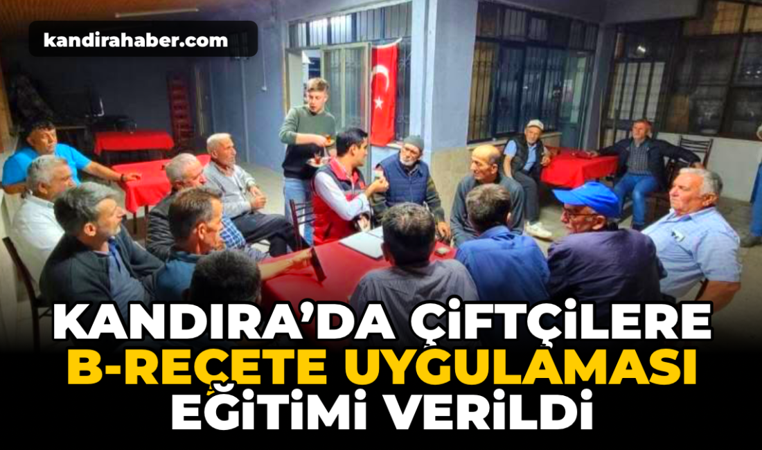 Kandıra İlçe Tarım ve Orman Müdürlüğü ekipleri tarafından üreticilere yönelik