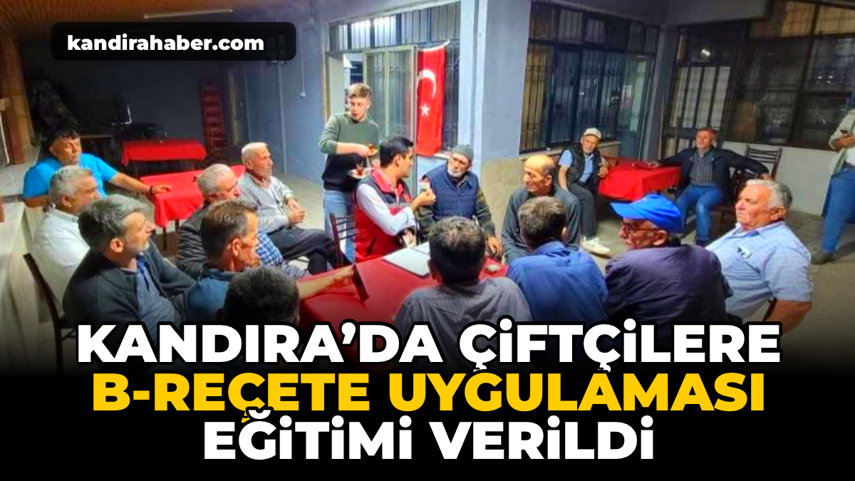 Kandıra İlçe Tarım ve Orman Müdürlüğü ekipleri tarafından üreticilere yönelik