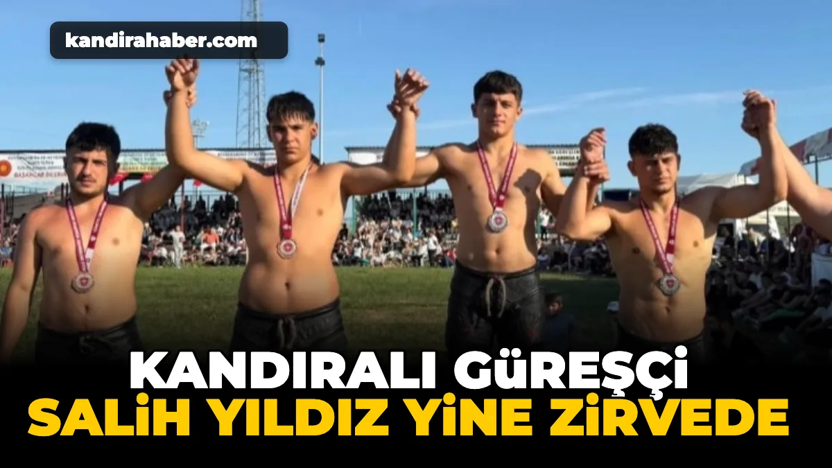 Kandıralı güreşçi Salih Yıldız, Bursa ve Kırklareli'nde düzenlenen yağlı güreş