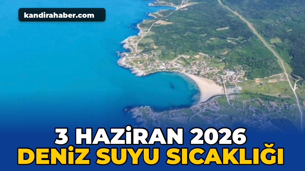 Kefken'de 3 Haziran 2026 Çarşamba günü deniz suyu sıcaklığı 19