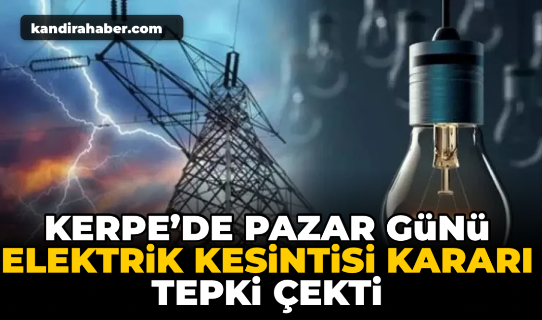Kerpe’de elektrik kesintisi tepkisi: Sezonun ilk hafta sonunda büyük mağduriyet Kerpe’de sezonun yeni başlamasıyla birlikte yaşanacak elektrik kesintisi kararı vatandaşların