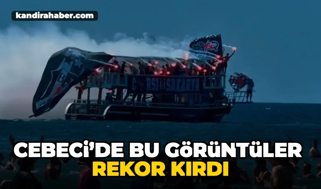 Cebeci’de Beşiktaş Şovu: Sakarya Çarşı’nın Tekne Turu 1,5 Milyondan Fazla İzlendi Sakarya Çarşı grubu tarafından Kandıra Cebeci'de düzenlenen tekne turu renkli