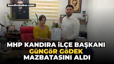 Milliyetçi Hareket Partisi Kandıra İlçe Başkanlığı görevine yeniden seçilen Güngör