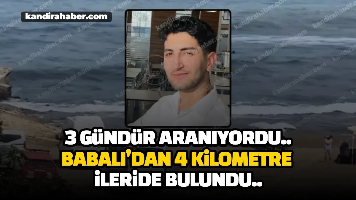 Kandıra'nın Babalı sahilinde 3 gündür aranan 19 yaşındaki Ümit Bay'dan