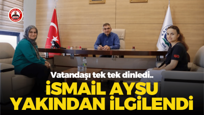 Kandıra Belediye Başkan Yardımcısı İsmail Aysu, Halk Günü kapsamında vatandaşları