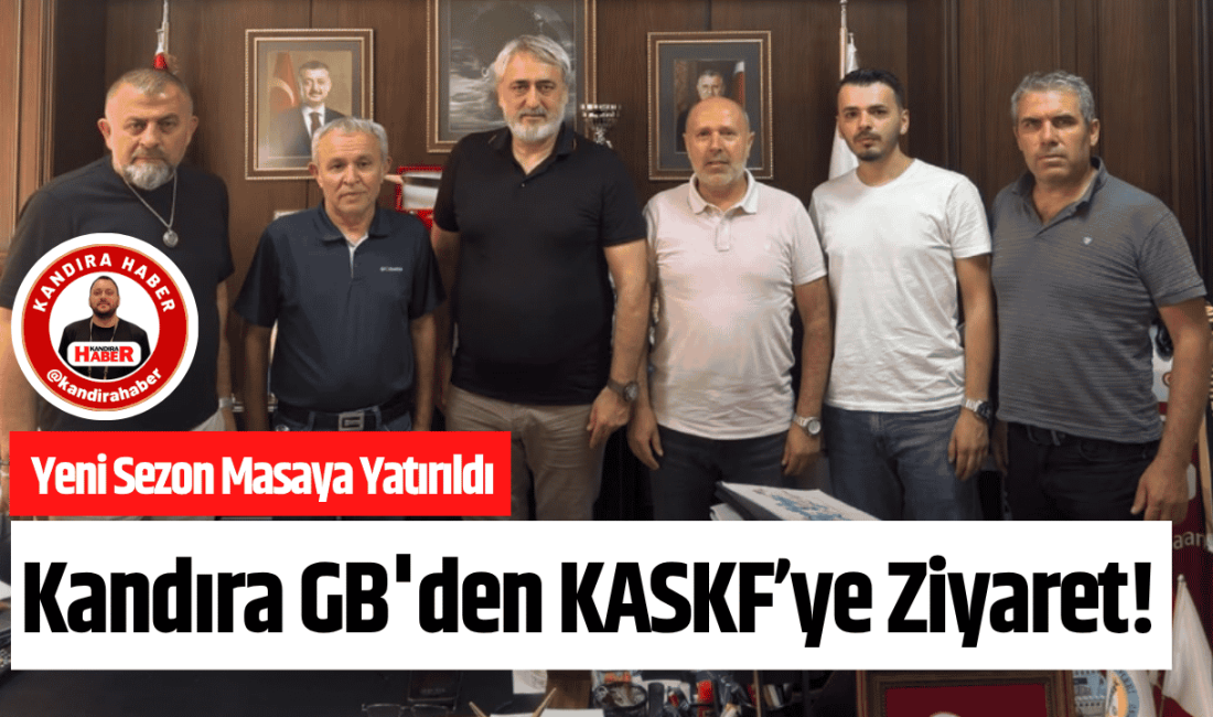Kandıra Gençlerbirliği yönetimi, KASKF Başkanı Murat Aydın ve ekibini ziyaret