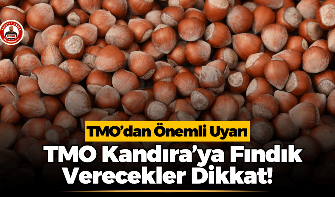 TMO Kandıra Alım Merkezi’ne fındık teslim edecek üreticilere uygun çuval