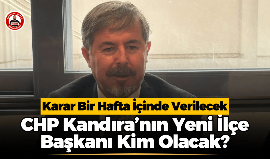 CHP Kandıra’da İlçe Başkanı İçin Geri Sayım! Karar Bir Hafta İçinde Verilecek CHP Kocaeli’de yeniden yapılanma süreci sürerken gözler Kandıra’ya çevrildi. İl