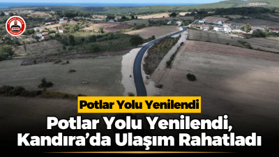 Kocaeli Büyükşehir Belediyesi, Kandıra Akçabeyli Mahallesi Potlar mevkiindeki yolu yeniledi.