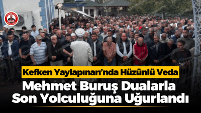 Kefken Yaylapınarı’nda yaşayan 88 yaşındaki Mehmet Buruş, Cuma namazının ardından