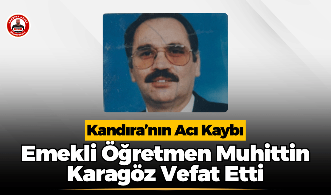 Kandıra’da uzun yıllar eğitim camiasına hizmet eden emekli öğretmen Muhittin