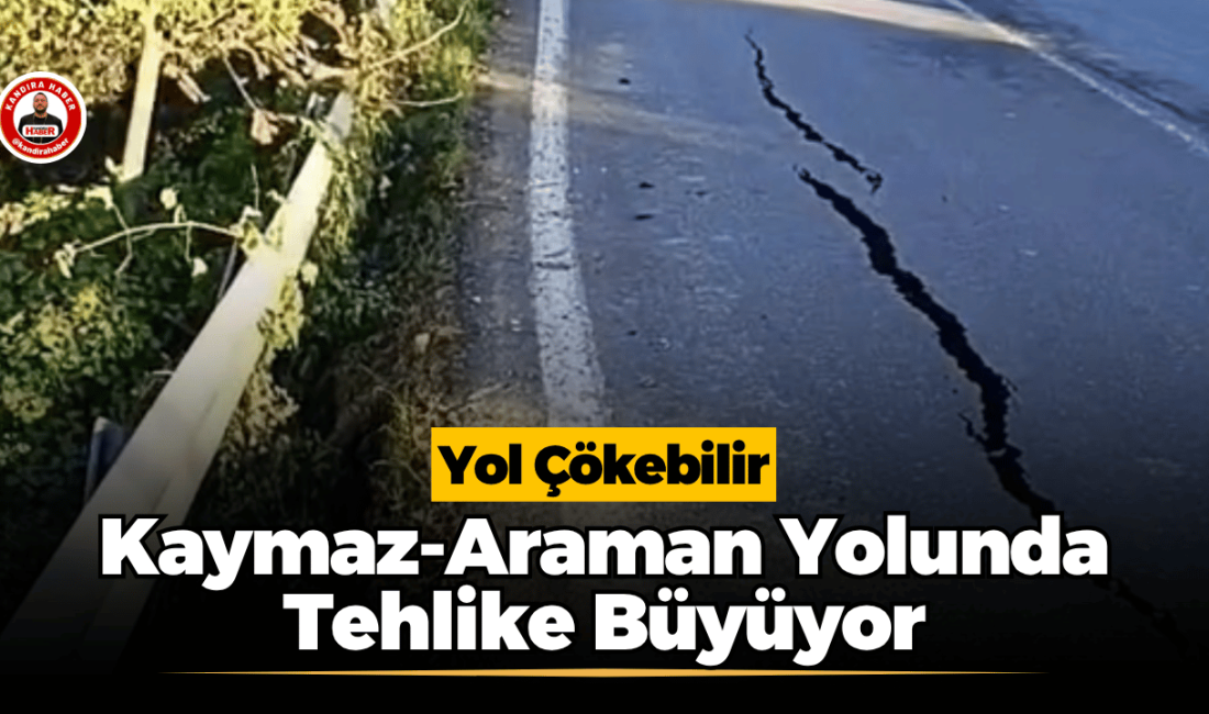 Kandıra Kaymaz-Araman yolunda asfalt üzerinde