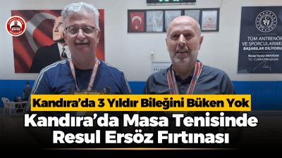 Kandıra’da Masa Tenisinde Resul Ersöz Fırtınası: Turnuvayı 2 Kupayla Tamamladı Kandıra’da 29 Ekim Cumhuriyet Bayramı kapsamında düzenlenen masa tenisi turnuvasında