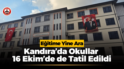 Kocaeli Valiliği, sağanak yağışın etkisini sürdürmesi nedeniyle 16 Ekim 2026