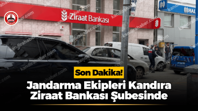 Son Dakika: Kandıra’da Ziraat Bankası Önünde Jandarma Hareketliliği Kandıra Ziraat Bankası Şubesi önüne gelen jandarma ekipleri şubeye giriş