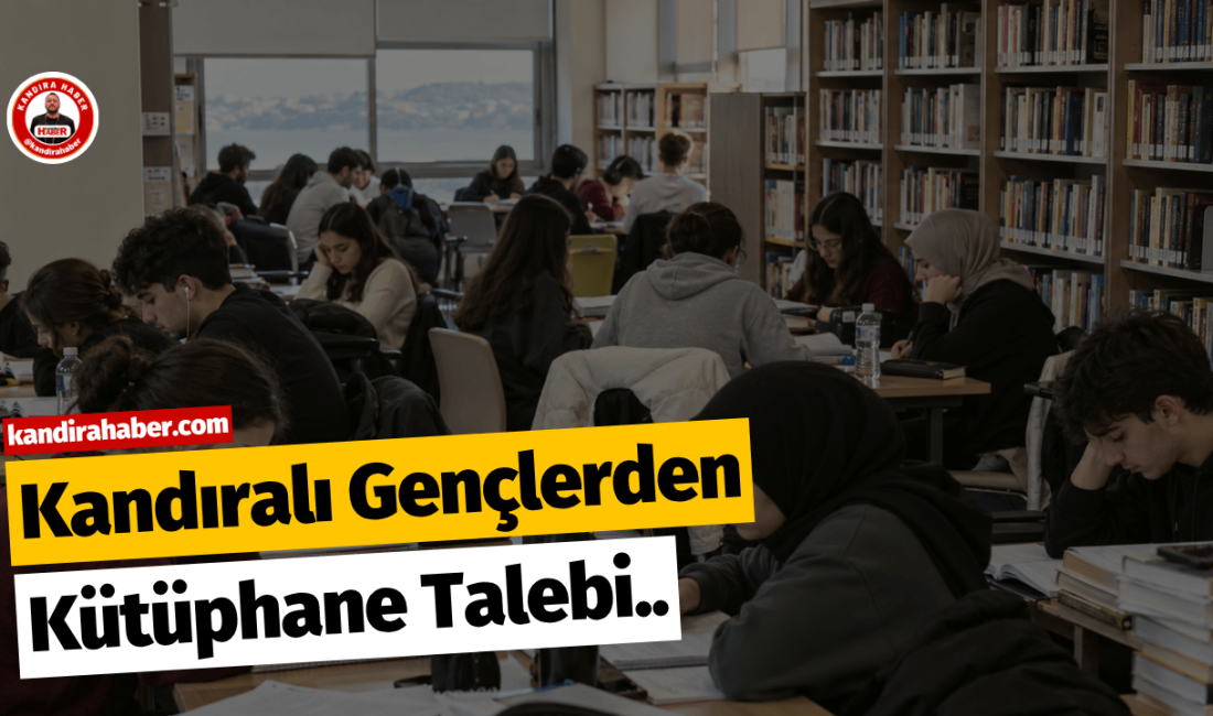 Kandıra’da bazı gençler, mevcut kütüphanenin kapasitesinin yetersiz kaldığını belirterek Belediye
