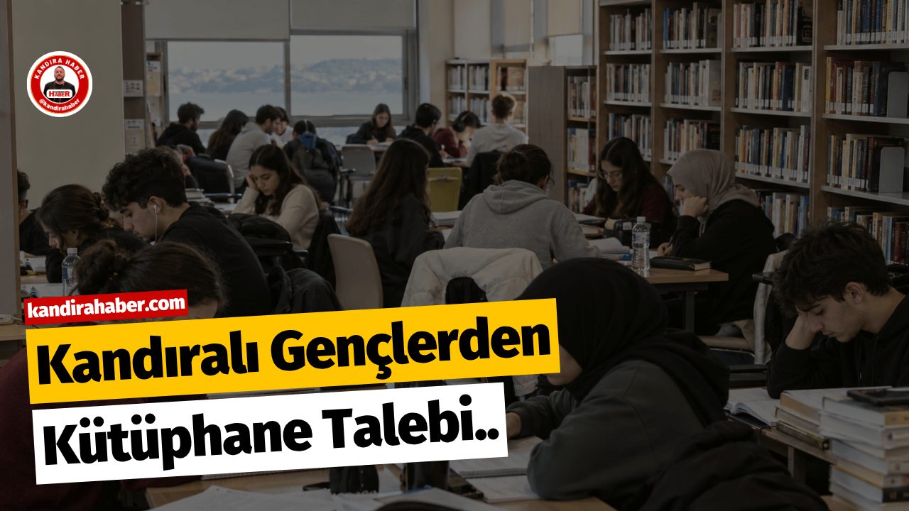 Kandıra’da bazı gençler, mevcut kütüphanenin kapasitesinin yetersiz kaldığını belirterek Belediye