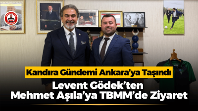 Levent Gödek’ten Mehmet Aşıla’ya TBMM’de Ziyaret Yeniden Refah Partisi Kandıra İlçe Başkanı Levent Gödek, Kocaeli Milletvekili
