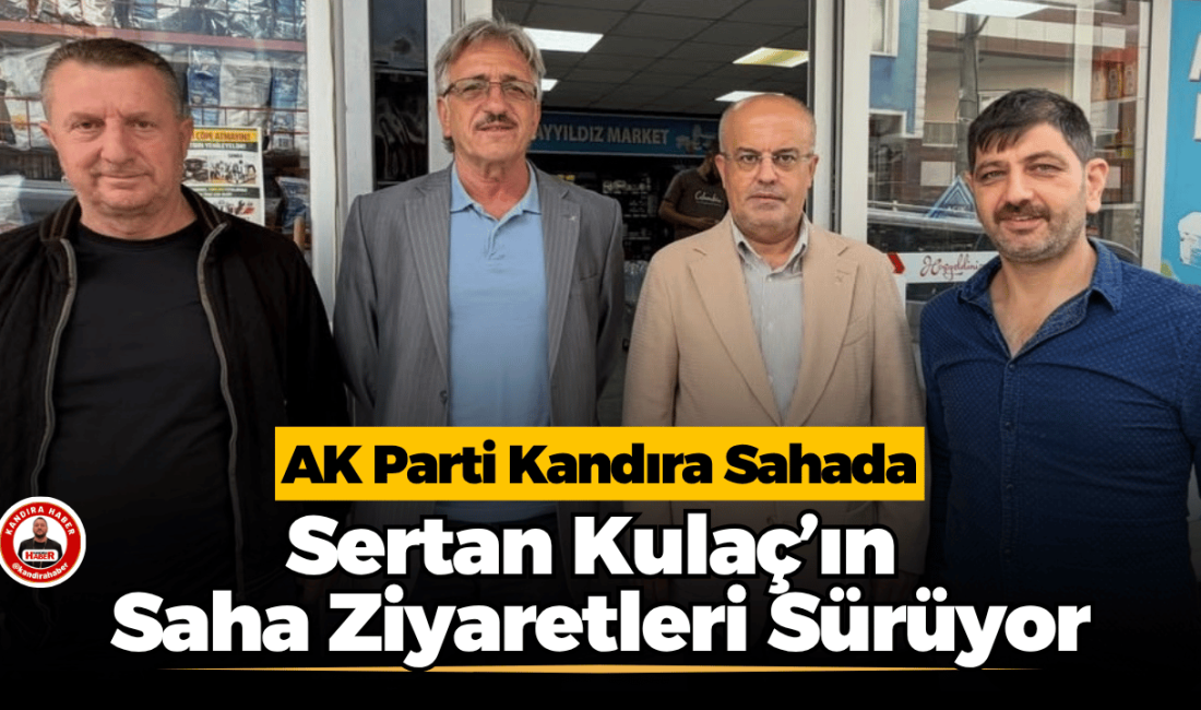 AK Parti Kandıra İlçe Başkanı Sertan Kulaç, yönetim kurulu üyeleriyle
